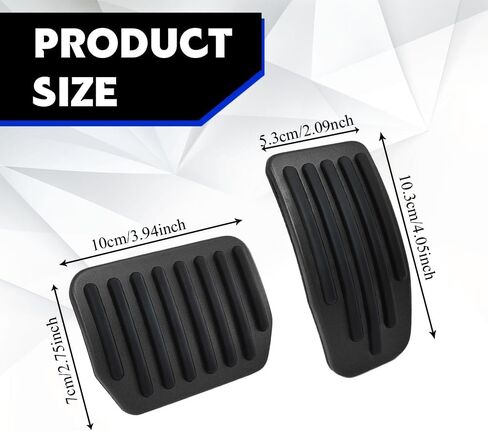 Foot Pedal Pads Set, Brake Pedal Cover, Aluminum Vehicle Brake and Accelerator Pedals Covers, Car Interior Accessories Anti-Slip Vehicle Foot Treadle Extenders Fit for Model 3 Model Y (Black) in Saudi Arabia