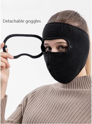 Winter Warm mask with Fleece Particles, Windproof for Cycling, Anti-Fog Goggles in Saudi Arabia
