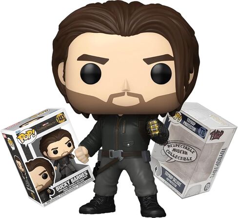 Funko Bucky Barnes Thunderbolts مع ذراع Vibranium الذهبي + واقي ToyBop: Pop! شخصية Marvel Movies MCU من الفينيل (مع مجموعة هدايا صندوق تجميع Pro-Deluxe Pop Protector) in Saudi Arabia