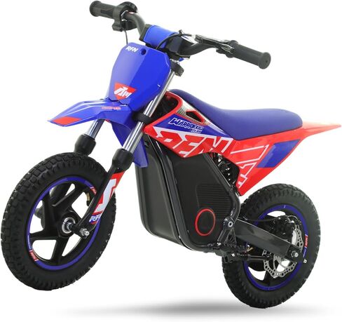 دراجة ترابية كهربائية للأطفال RFN Warrior Kids E350 36V، دراجة نارية كهربائية بقدرة 500 وات بسرعة 18.6 ميل في الساعة كحد أقصى، دراجة للطرق الوعرة طويلة المدى بطول 11.2 ميل مع 3 سرعات للأعمار من 4 إلى 8 سنوات in Saudi Arabia