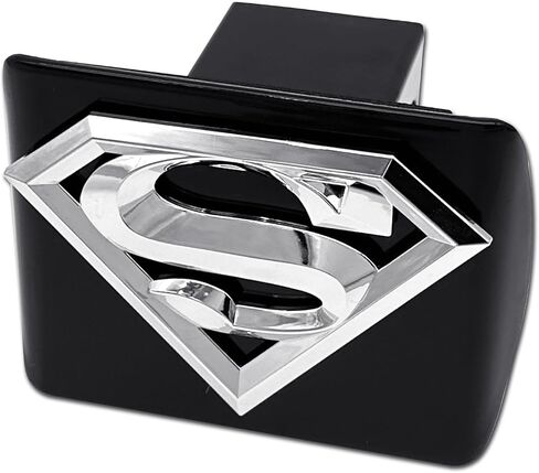 Elektroplate Officially Licensed Superman All Metal Black Hitch Cover for Trucks and SUVs | Fits Standard 2" Trailer Hitch Receivers | Premium Weatherproof in Saudi Arabia