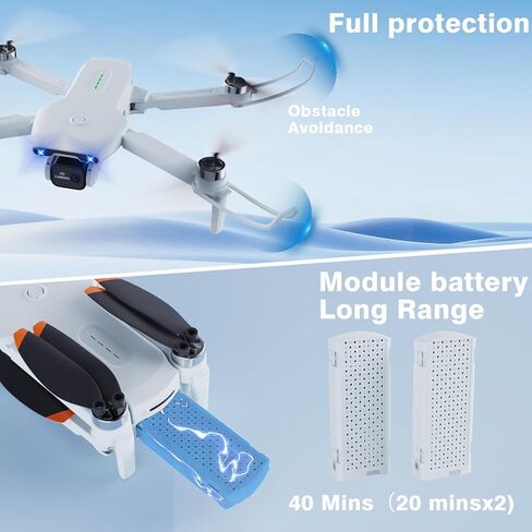 طائرة بدون طيار صغيرة للأطفال، طائرات بدون طيار مع كاميرا للبالغين، طائرة بدون طيار للأطفال مع التحكم بالإيماءات، مفتاح تشغيل/أرض واحد، تقلبات ثلاثية الأبعاد، نقاط الطريق، وضع مقطوعة الرأس، 1080 بكسل HD FPV قابلة للطي RC كوادكوبتر هدايا للأولاد in Kuwait