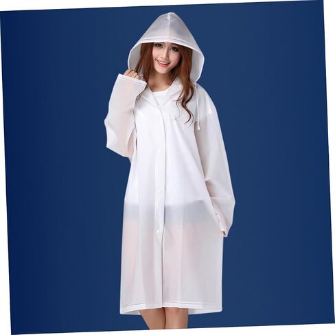 SAFIGLE Rainwear Outdoor Rain Poncho Hooded Rain Poncho Rain Jacket Hooded Ponchos Rain Ponchos for Adults Rain in Saudi Arabia