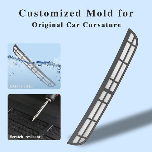 Air Intake Vent Grille Cover for Tesla Model Y Juniper 2025 2026 Air Vent Cover Air Flow Vent Intake Protective Air Conditioning Grille Grid Mesh Inlet Guard Model Y Launch Series Accessories in Kuwait