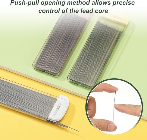 PATIKIL 600Pcs 2B Mechanical Pencil Lead, 0.5mm Black Lead Refill Break Resistant Pencil Refills for Writing Supplies, White in Saudi Arabia