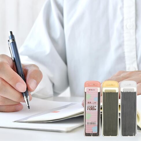 PATIKIL 600Pcs 2B Mechanical Pencil Lead, 0.5mm Black Lead Refill Break Resistant Pencil Refills for Writing Supplies, White in Saudi Arabia
