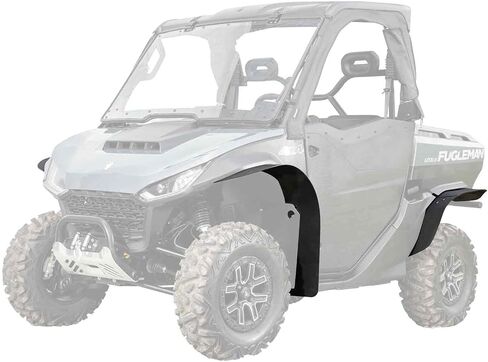 SuperATV Fender Flares/Mud Guards/Mud Kickers متوافق مع 2022+ Segway Fugleman UT 10 | المتانة القصوى | 1/8 بوصة LDPE | حماية من الصخور والأوساخ والرمل وغيرها من الحطام الطائر | صنع في الولايات المتحدة الأمريكية in Kuwait