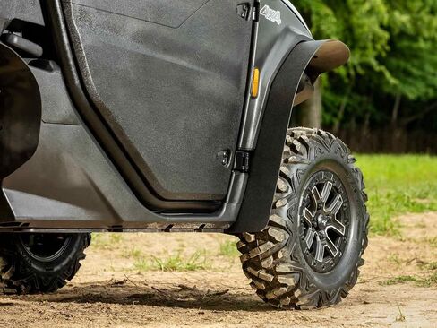 SuperATV Fender Flares/Mud Guards/Mud Kickers متوافق مع 2022+ Segway Fugleman UT 10 | المتانة القصوى | 1/8 بوصة LDPE | حماية من الصخور والأوساخ والرمل وغيرها من الحطام الطائر | صنع في الولايات المتحدة الأمريكية in Kuwait