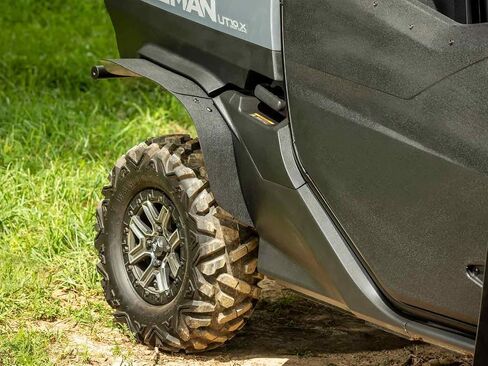 SuperATV Fender Flares/Mud Guards/Mud Kickers متوافق مع 2022+ Segway Fugleman UT 10 | المتانة القصوى | 1/8 بوصة LDPE | حماية من الصخور والأوساخ والرمل وغيرها من الحطام الطائر | صنع في الولايات المتحدة الأمريكية in Kuwait