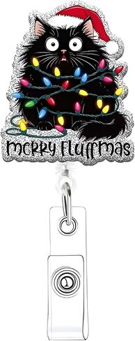Christmas Badge Reel Christmas Tree Nurse Badge Reel Cute Pink Bow Badge Holder Retractable Clip Funny Badge Reels Accessories for Nurses Doctors Social Worker in Kuwait
