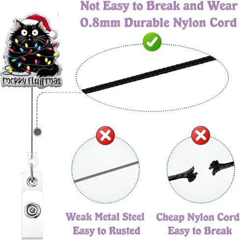 Christmas Badge Reel Christmas Tree Nurse Badge Reel Cute Pink Bow Badge Holder Retractable Clip Funny Badge Reels Accessories for Nurses Doctors Social Worker in Kuwait