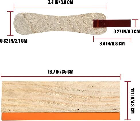 1 Pieces Screen Printing Squeegees 75 Durometer Rubber Blade Wooden Handle, Suitable for Graphic/Textile Hand & Machine Printing in Saudi Arabia