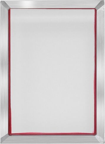 إطارات طباعة الشاشة الحريرية من الألومنيوم مقاس 10 * 14 بوصة مع 200 شبكة صفراء، إطار طباعة الشاشة الحريرية لطباعة الشاشة، فضي-(200 شبكة) in Kuwait