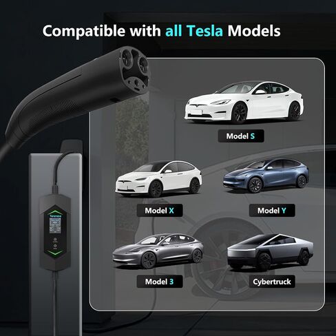 Level 2 EV Charger 40A, 240V Electric Car Charger, Portable & Home Electric Vehicle Charging Station with NEMA 14-50 Plug for J1772 EVs 9.6KW, 20ft Cable w/Holder in Saudi Arabia