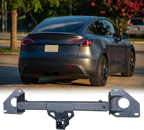 وصلة مقطورة من الفولاذ الأسود متوافقة مع 2016 2017 2018 2019 2020 2021 2022 2023 2024 2025 Tesla Model Y مع جهاز استقبال وصلة 2 بوصة in Kuwait