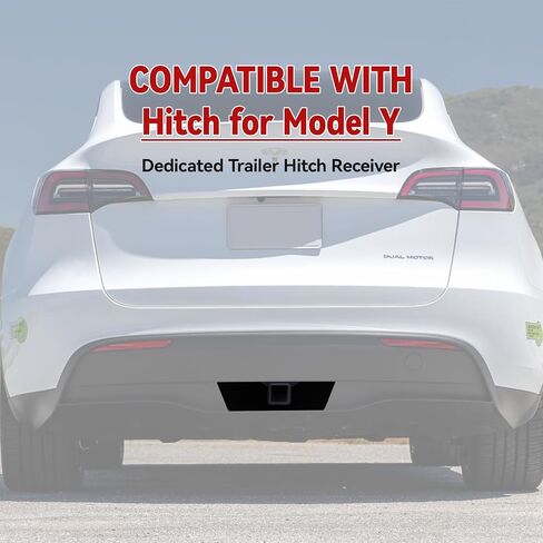وصلة مقطورة من الفولاذ الأسود متوافقة مع 2016 2017 2018 2019 2020 2021 2022 2023 2024 2025 Tesla Model Y مع جهاز استقبال وصلة 2 بوصة in Kuwait