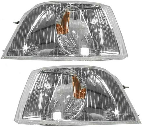 لفولفو S40 / V40 2001-2004 وقوف السيارات إشارة سائق الجانب كروم الجمعية كروم سائق الجانب كروم DOT معتمد VO2520109N in Kuwait