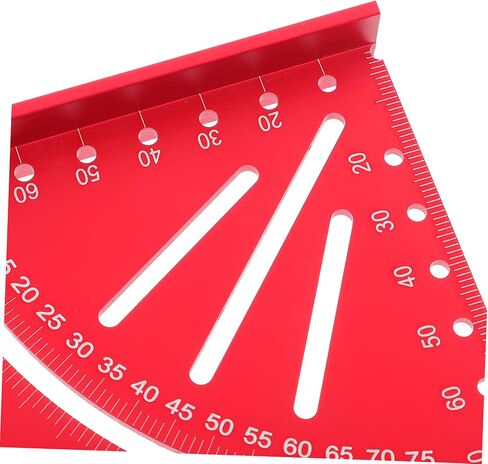 NUOBESTY Aluminum Carpenter Triangle Ruler Metric Imperial Measuring Tool for Woodworking Compass Layout Ruler in Saudi Arabia