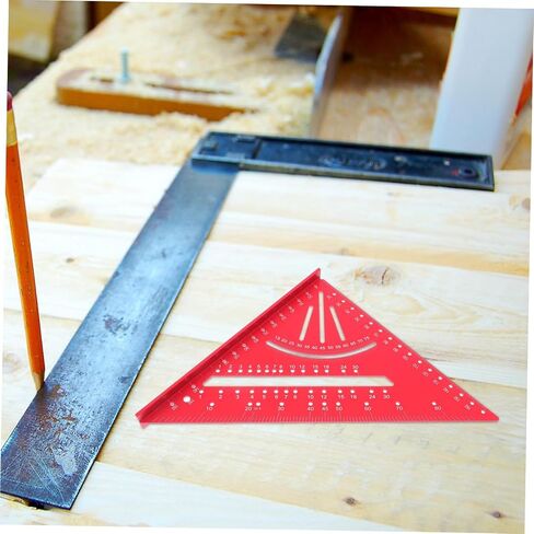 NUOBESTY Aluminum Carpenter Triangle Ruler Metric Imperial Measuring Tool for Woodworking Compass Layout Ruler in Saudi Arabia
