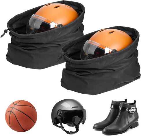 2 Pcs Helmet Protection Storage Bag, Helmet Bag Welding Motorcycle Hood Bags with Drawstring Locking Mask Hood Storage Carrying Bags Large Capacity Light Weight for Bicycle Travel in Kuwait