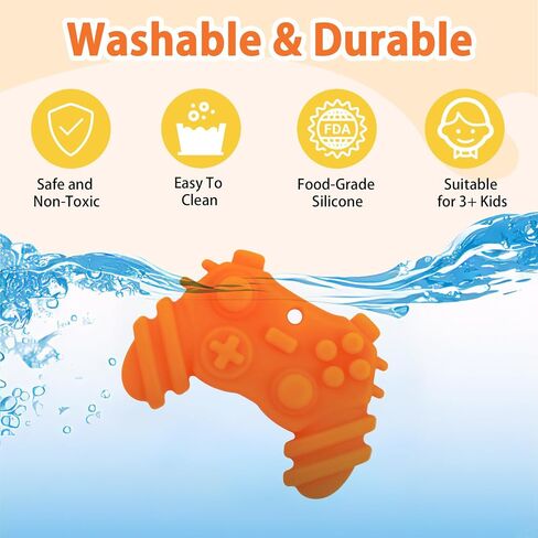 Sensory Toys Silicone Worry Stones 6 Packs - Fidget Toys for Autism Kids & Adults, Anxiety Relief Tools with Unique Shapes for School / Office Use, Calming Stress Toy & Fun Student Prizes in Saudi Arabia