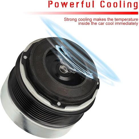 Cciyu AC Clutch مناسب لنيسان ماكسيما 3.5L 2015 2016 2017 2018 2019 2020 2021 2022-2023، مناسب لنيسان مورانو 2.5L 2016 يستبدل قابض ضاغط التيار المتردد للسيارة 7 أخاديد in Saudi Arabia