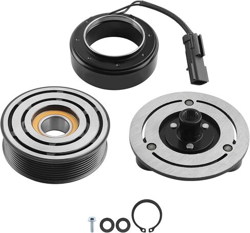 maXpeedingrods AC Compressor Clutch Kit Pulley Bearing Coil for Dodge Ram 2500 3500 5.9L 6.7L 2006-2009, for Dodge Ram 4500 5500 6.7L 2008-2009, 8 Groove Pulley, A/C Clutch in Saudi Arabia