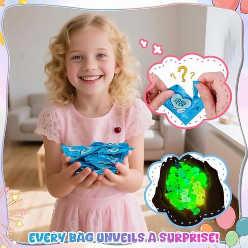 Mini Glow in The Dark Animal Resin Models Mystery Resin Animals Individually Wrapped Blind Bag Hide Small Luminous Figures DIY Fairy Garden House Micro Landscape Aquarium Decor Random Design (50) in Saudi Arabia