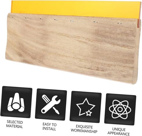 DOITOOL 1set Wooden Ink Scraper for Squeegee Water-Based Ink Compatibility Lightweight Hand Printing Tool for Textile Applications in Saudi Arabia