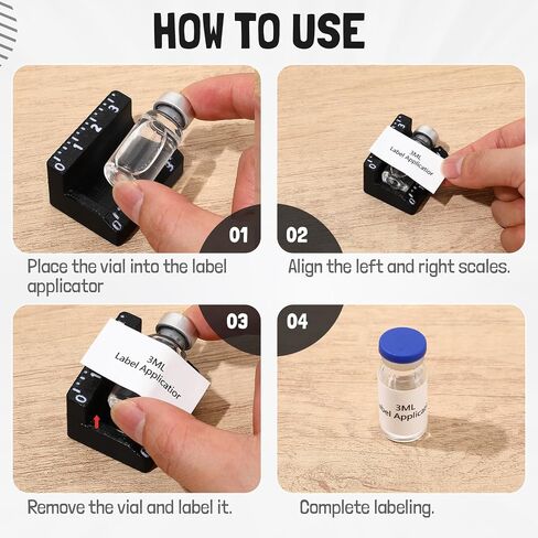 2 Pcs 3ml and 10ml Peptide Vial Label Applicator Bottle Labeling Application Tool for Small Jars Essential Oils Containers Bottles (Sky Blue) in Saudi Arabia