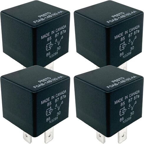 4-Pack P6SDT FOAB-14B192-AA 12V 40A 5-Pin SPDT Relay - for Select Ford Models, OEM Replacement for F0AB-14B192-AA in Saudi Arabia
