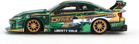 Diecast Model Car Compatible with Mini GT 1:64 Nissan Silvia S15 LB-Super Silhouette LBWK 2024 Fausto Racing Limited Edition MGT00858 in Saudi Arabia