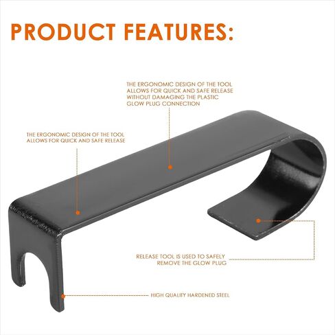 Hardened Steel Glow Plug Removal Tool Compatible with 04-10 Ford Powerstroke 6.0L Diesel Engines in Saudi Arabia