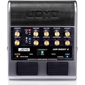 JOYO 10W Portable Electric Guitar Amp Multi-Effects Pedal Combo Amplifier with Footswitch,14 Amp Models,3-Band EQ,36 Drum Patterns & Looper,OTG Recording,Bluetooth for Practice(JAM Buddy II, Black) in Kuwait