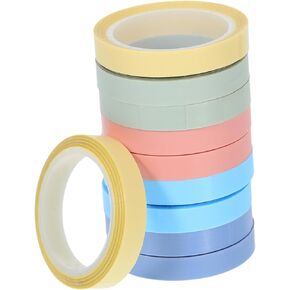 Uonlytech 10 Rolls Post- Tape Note Stickers School Tape Cute Office Supplies School Supplies for Teachers Index Sticker Highlighter Tape Strips Sticker Note Removable BOPP in Kuwait