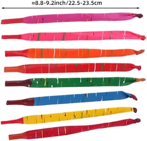 20 pcs Rocket Balloons Long Balloons Flying Whistle Holiday Party Decoration Screaming Multicolored for Parties Birthday Festival Party Picnics Beach Days Without Pump in Saudi Arabia