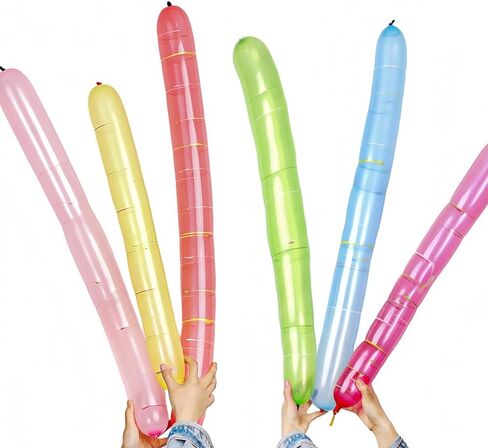 20 pcs Rocket Balloons Long Balloons Flying Whistle Holiday Party Decoration Screaming Multicolored for Parties Birthday Festival Party Picnics Beach Days Without Pump in Saudi Arabia