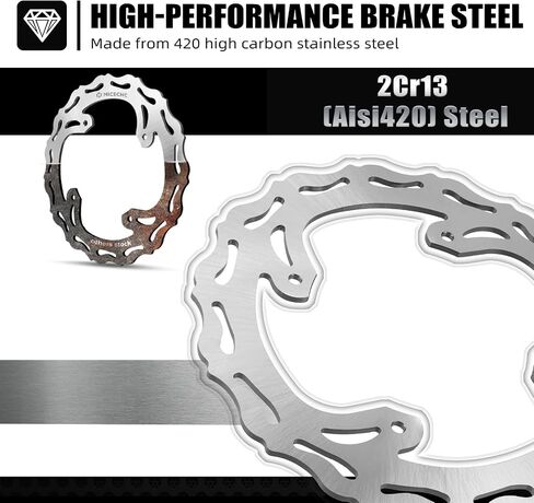 NICECNC قرص الفرامل الخلفي الدوار متوافق مع Honda CR125/CR250 2002-2007 CRF250R 04-20 CRF250X 04-17 CRF250RX 2019-2020 CRF450RX 2017-2020 CRF450R 02- CRF450X 05-19 CRF450L 19-20 انظر الإعداد in Saudi Arabia