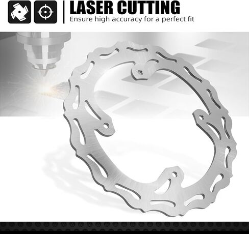NICECNC قرص الفرامل الخلفي الدوار متوافق مع Honda CR125/CR250 2002-2007 CRF250R 04-20 CRF250X 04-17 CRF250RX 2019-2020 CRF450RX 2017-2020 CRF450R 02- CRF450X 05-19 CRF450L 19-20 انظر الإعداد in Saudi Arabia