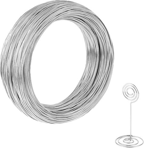 Aluminum Craft Wire, 98.4ft/ 30m 18 Gauge 1mm Metal Wire Flexible Bendable Crafting Wire for Jewelry Making DIY Crafts Gardening Sculpting in Saudi Arabia