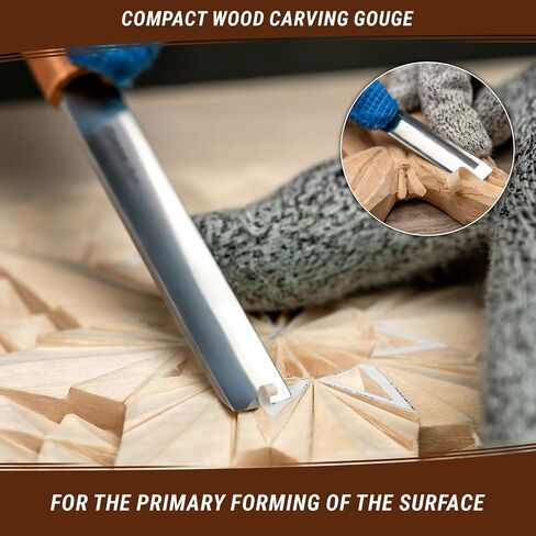 BeaverCraft Wood Carving Gouge K5/12 Woodworking Hand Chisel Compact Wood Carving Knife for Beginners and Profi in Saudi Arabia