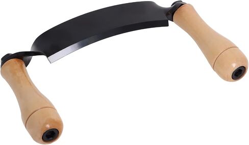 Draw Shave Knife, 8in Curved Draw Knife, Curved Draw Shave Tool, Woodworking Debarking Hand Tool, Ultra-Sharp Blade Bark Knife with Wooden Handle in Saudi Arabia