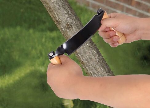 Draw Shave Knife, 8in Curved Draw Knife, Curved Draw Shave Tool, Woodworking Debarking Hand Tool, Ultra-Sharp Blade Bark Knife with Wooden Handle in Saudi Arabia