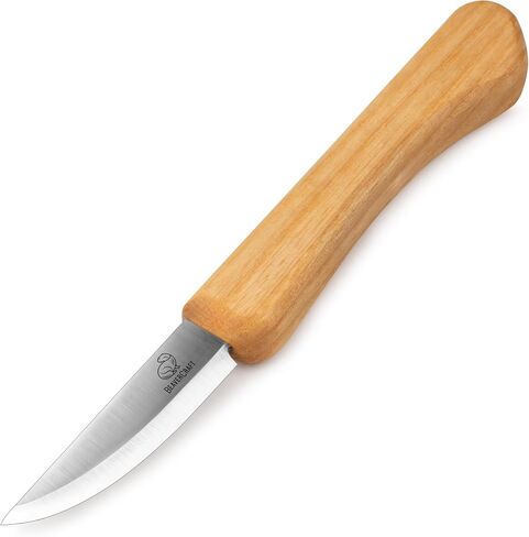 BeaverCraft Whittling Knife C1M - Sloyd Chip Wood Carving Knife Carbon Steel - Small Whittling Knives for General and Detail, Delicate Cutting - Wood Carving Tools for Beginners and Professionals in Saudi Arabia