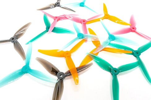 [20 قطعة] مروحة GEMFAN 5 بوصات 51466V2، دعامات 3 شفرات عالية الأداء 5 بوصات لطرازات RC بدون طيار FPV 10CW 10CCW، مزيج من 5 ألوان in Saudi Arabia