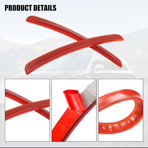 Car Wheel Eyebrow Strip, 2PCS Anti-Collision Rubber Automotive Fender Flare Arch Lip Trim, Self-Adhesive Vehicle Mudguard Protector Sticker, Universal for SUVs Trucks Sedans (Black) in Kuwait