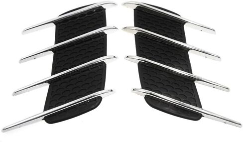 uxcell Automobile Car Black Adhesive Side Vent Air Flow Fender Sticker Cover 2Pcs in Saudi Arabia