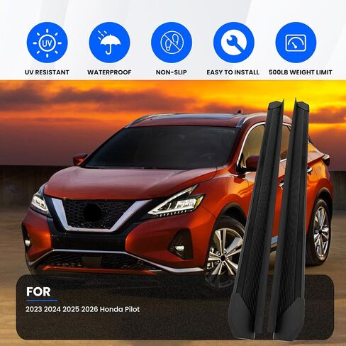 Running Boards Compatible with 2015-2024 Nissan Murano, Factory Style Black Aluminum Side Steps Nerf Bars with Brackets, 2 PCS Removable Right and Left Side Step Rail for Car Doors in Saudi Arabia