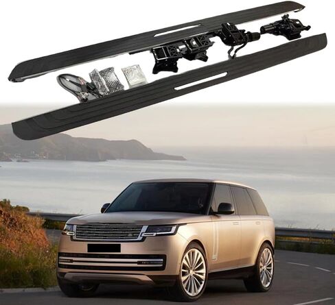 US Stock 2PCS Running Boards fits for Range Rover LWB 2023 2024 2025 2026 Deployable Electric Extended Running Board E-Power Side Step Retractable Side Step Bar Nerf Bar with Jacking Points in Saudi Arabia