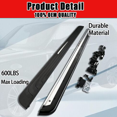 US Stock 2PCS Running Boards fits for Range Rover LWB 2023 2024 2025 2026 Deployable Electric Extended Running Board E-Power Side Step Retractable Side Step Bar Nerf Bar with Jacking Points in Saudi Arabia